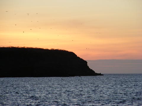Sunrise at North Seymour