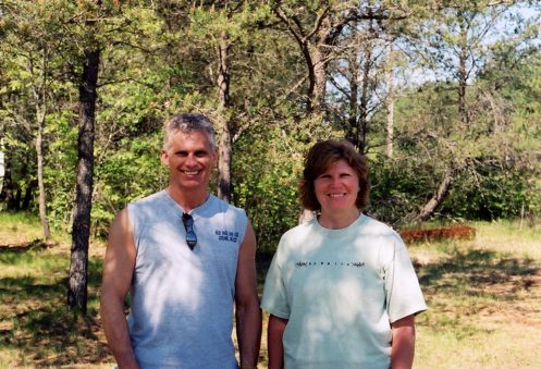Wayne and Terri at the dive shop
